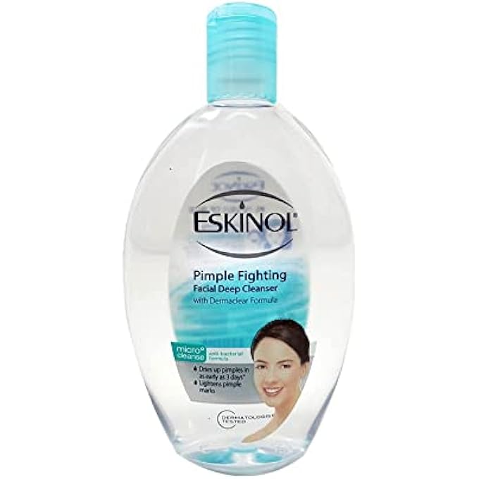 Eskinol PIMPLE FIGHTING FACIAL DEEP CLEANSER WITH ANTI-BACTERIAL FORMULA 225 ML - Image 1